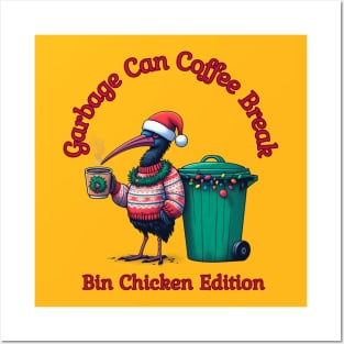 Bin Chicken Christmas Posters and Art